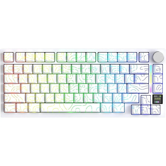 Attack Shark X820 Ultra Display Keyboard (White Contours)