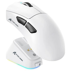 ATTACK SHARK V3 PRO Wireless Esports Gaming Mouse, 25K DPI, 1000Hz, 62g, White