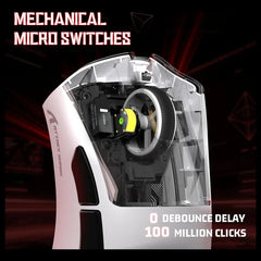 ATTACK SHARK V3 Ultra-Light Wireless Gaming Mouse, 25000 DPI, 62g, White