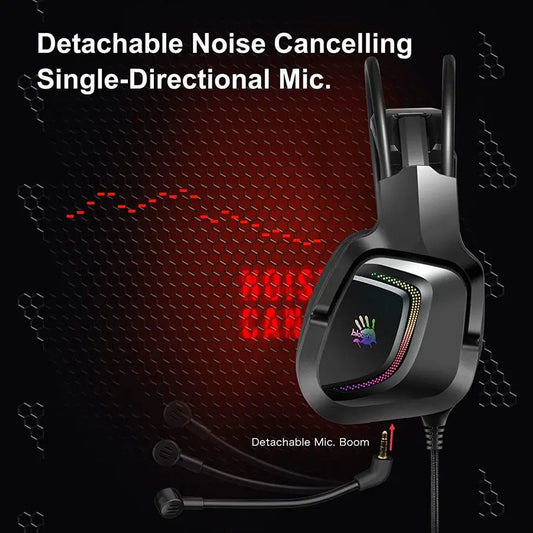 Bloody G575P Stereo Sound Gaming Headset 3.5mm Black