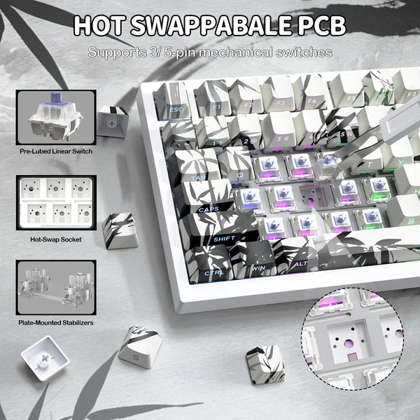 ATTACK SHARK X820Ultra Tri-mode Gasket Mechanical Keyboard