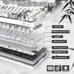 ATTACK SHARK X820Ultra Tri-mode Gasket Mechanical Keyboard
