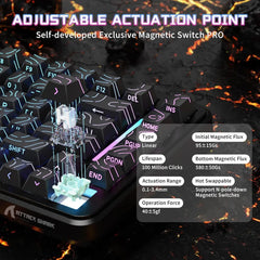 Attack Shark X82 Pro HE Keyboard (Black Contour)