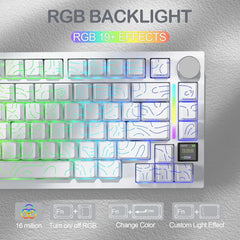 Attack Shark X820 Ultra Display Keyboard (White Contours)
