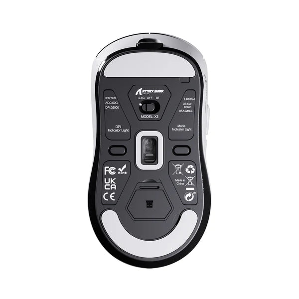 ATTACK SHARK X3 Wireless Gaming Mouse PAW3395 Superlight