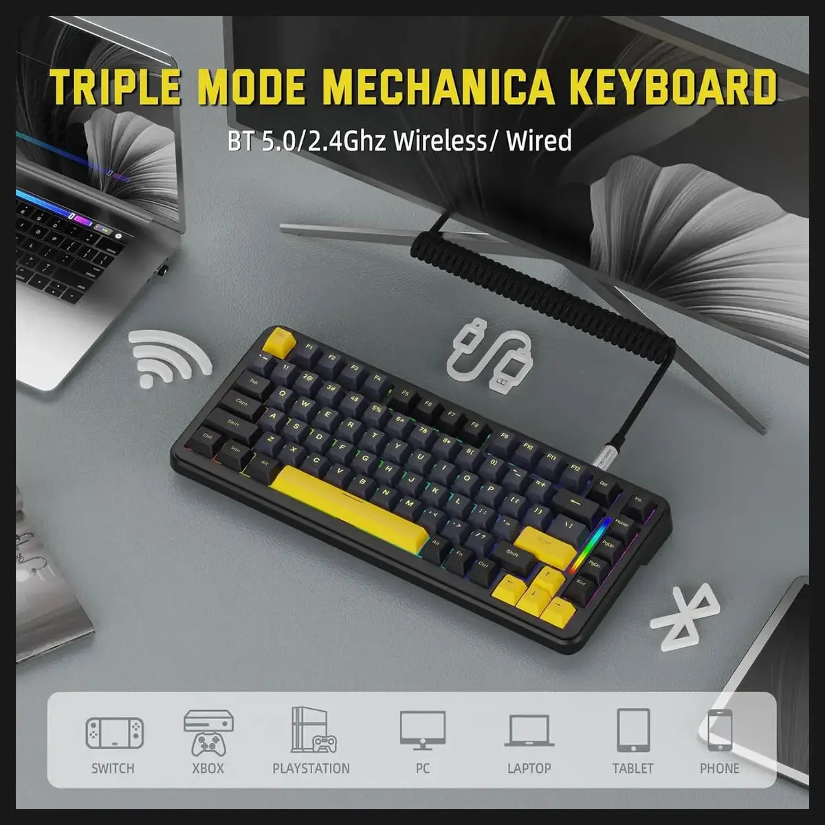 Attack Shark M86 Keyboard (Star Black)
