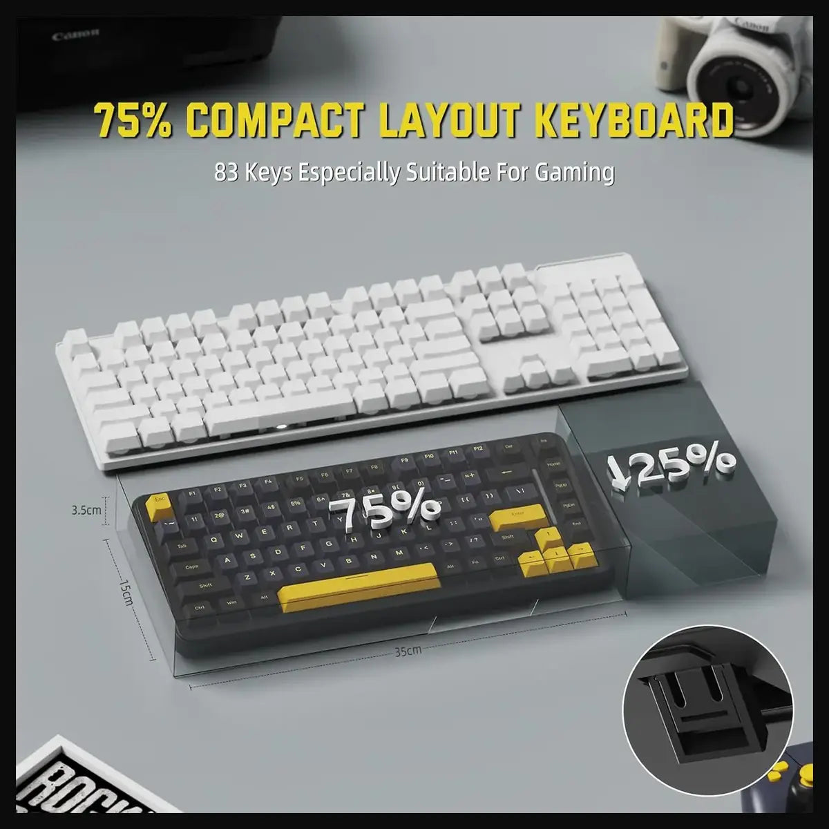 Attack Shark M86 Keyboard (Star Black)