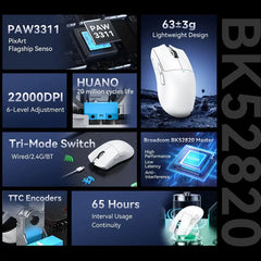 Attack Shark X11SE Wireless Mouse (White)