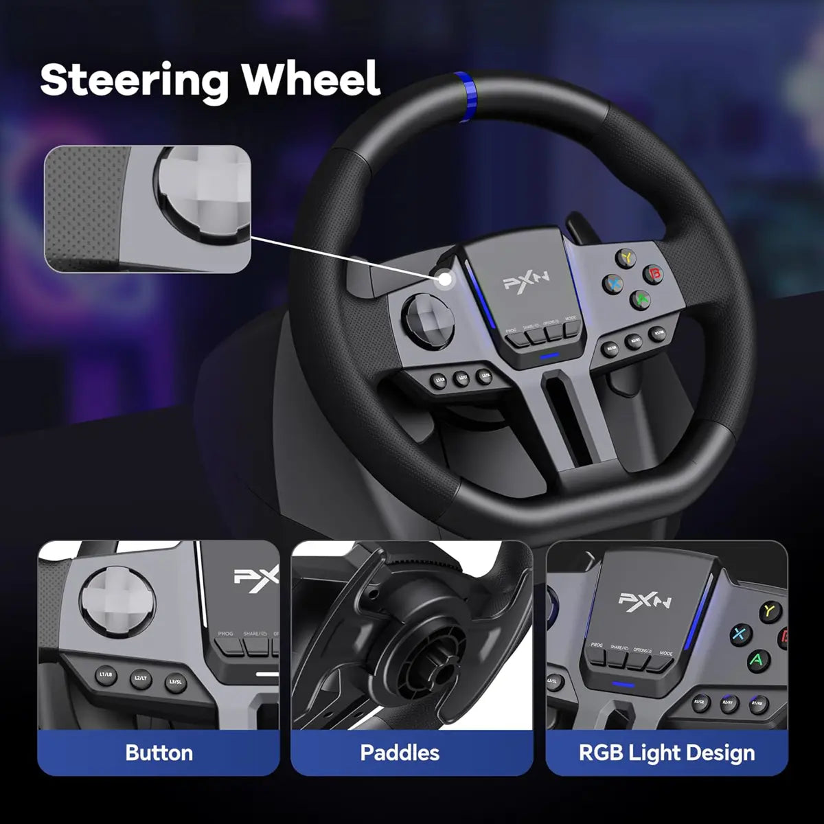PXN STEERING WHEEL V9 GEN 2